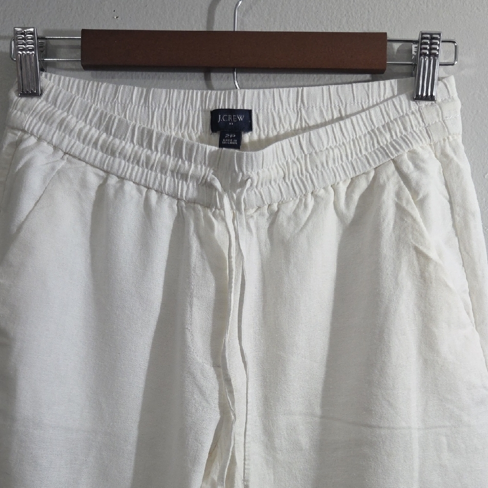J. Crew White Capris